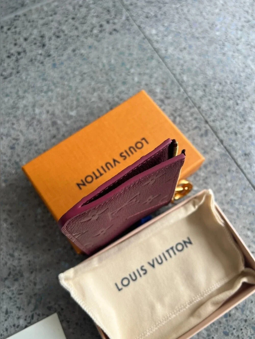 Louis Vuitton Grenat Red Romy Card Holder